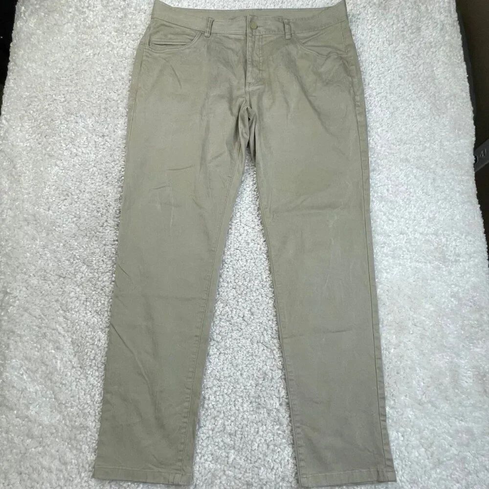 Rhone Everyday Twill 5 Pocket Chino Pants Khaki Beige Mens 36x31